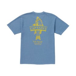 Captain Fin T-Shirt Cap Fish House Vintage Blue