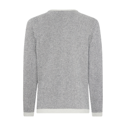 Klitmoller Collective Keld Knit Strickpullover Pastel Grey / Black