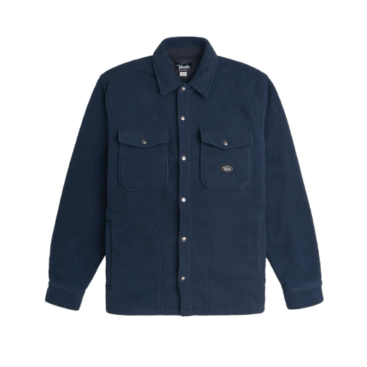 Vissla Peaks Sherpa Woven Fleece Hemd Dark Naval