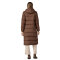 Patagonia Womens Silent Down Long Parka Molasses Brown