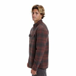 Quiksilver Ventura Overshirt Sherpa Brown Stone