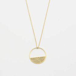 Jewelberry Kette Half Moon vergoldet