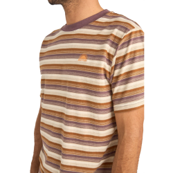 Rhythm. Vintage Stripe SS T-Shirt Cheddar