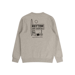 Rhythm Siesta Fleece Crew Grey Heather