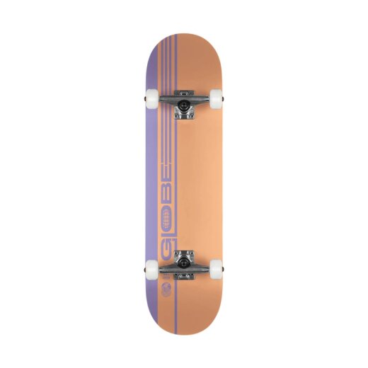 Globe G0 Strype Hard 7.75" Dusty Orange/Lavender Skateboard