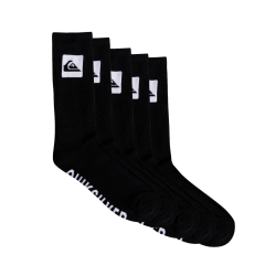 Quiksilver Socks 5 Crew Pack Black