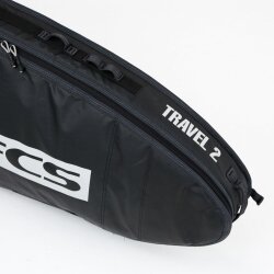 FCS Boardbag Travel 2 Wheelie Long Board 102" Black/Grey