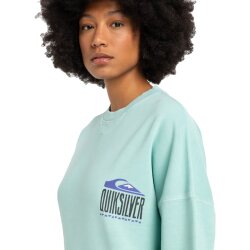 Quicksilver Oversized Crew Pullover Aqua Sky